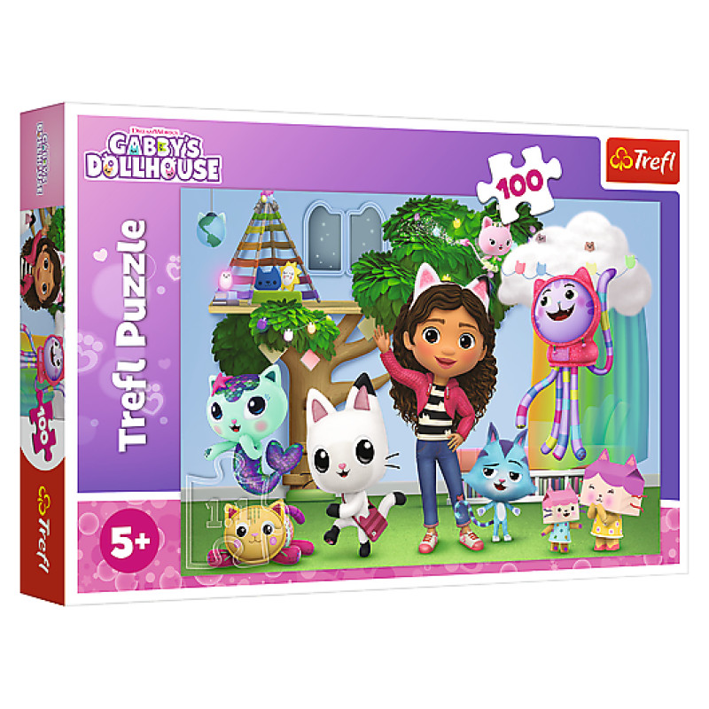 Trefl GABBY&acute;S DOLLHOUSE Puzle, 100 gab.