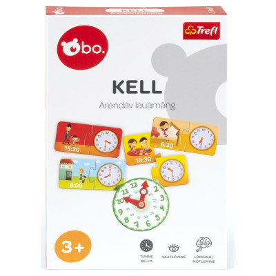 BO. Развивающая настольная игра "Часы" (на эстонском языке)