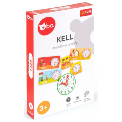 BO. Развивающая настольная игра "Часы" (на эстонском языке)