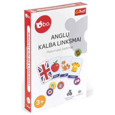BO. Развивающая настольная игра "Учим английский" (на литовском языке)