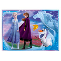 Trefl FROZEN Pužļu komplekts 4in1 "Ledus Sirds 2"