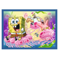 Trefl SPONGEBOB Pužļu komplekts 4 in 1