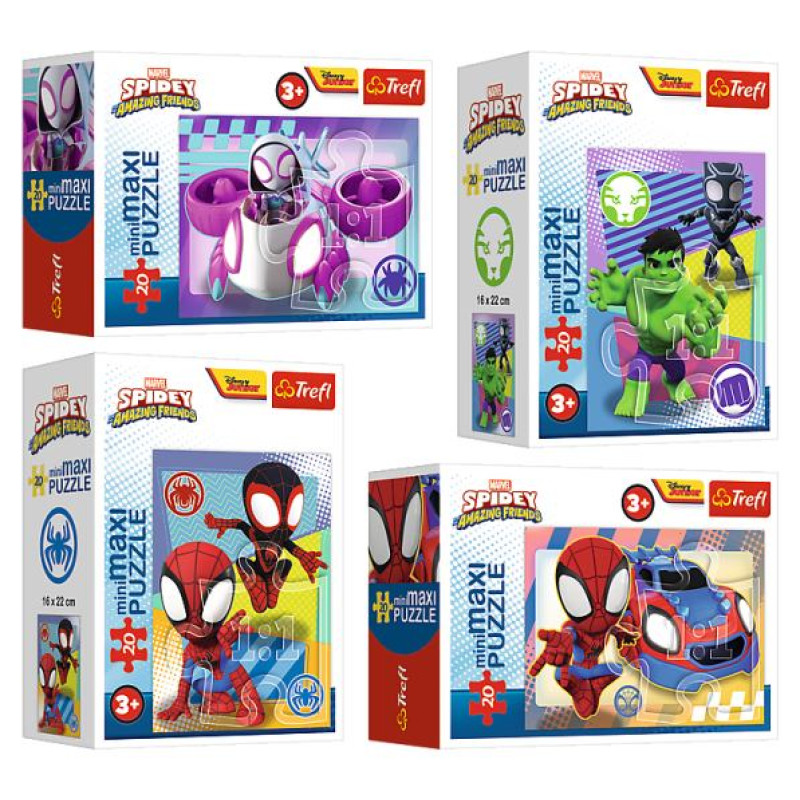 Trefl SPIDER-MAN Mini Maxi puzle Spidey, 20 gab.