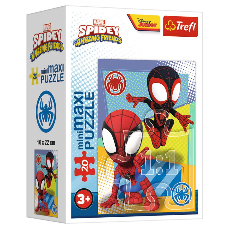 Trefl SPIDER-MAN Mini Maxi puzle Spidey, 20 gab.