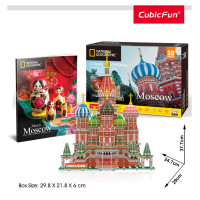 Cubic Fun CUBICFUN 3D puzle NatGeo - Svētā Bazilija katedrāle