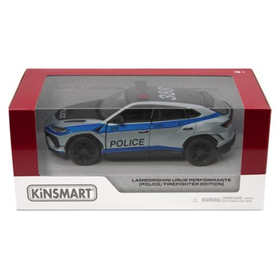 Kinsmart Miniatūrais modelis Lamborghini Urus Performante (Police/Firefighter), scale 1:38
