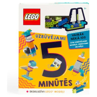 Lego Books LEGO ICONIC Aktivitā&scaron;u grāmata "5 minū&scaron;u konstruktors" - Latvie&scaron;u