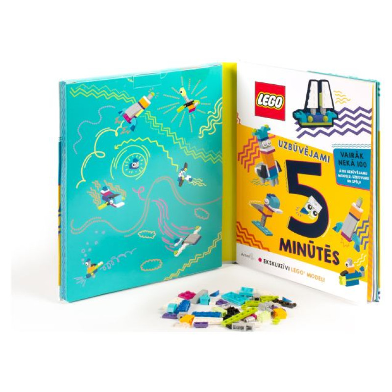Lego Books LEGO ICONIC Aktivitā&scaron;u grāmata "5 minū&scaron;u konstruktors" - Latvie&scaron;u