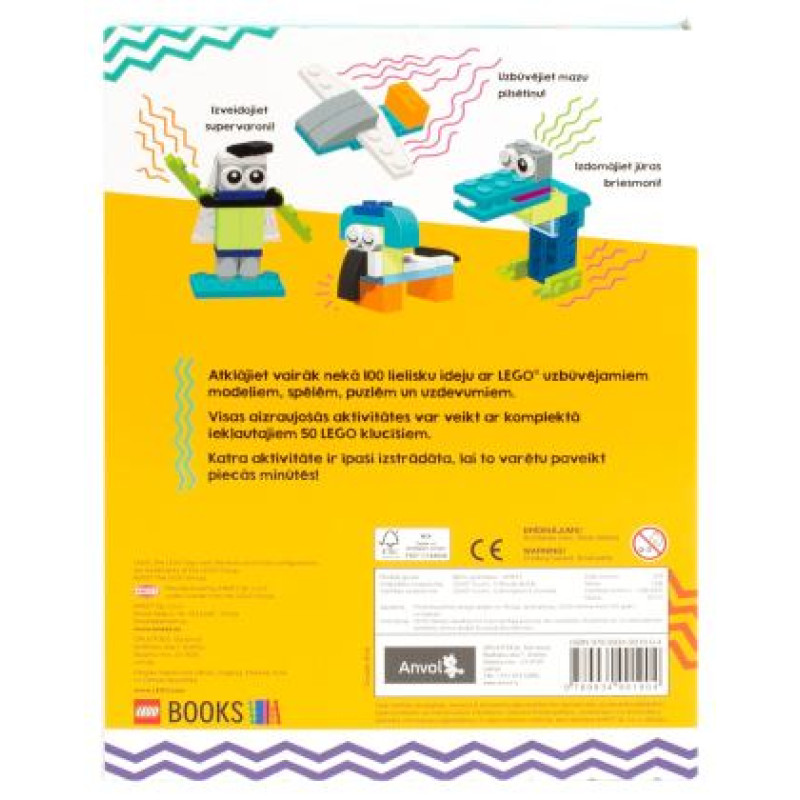 Lego Books LEGO ICONIC Aktivitā&scaron;u grāmata "5 minū&scaron;u konstruktors" - Latvie&scaron;u