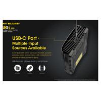 Nitecore BATTERY CHARGER 4-SLOT/UMS4 NITECORE