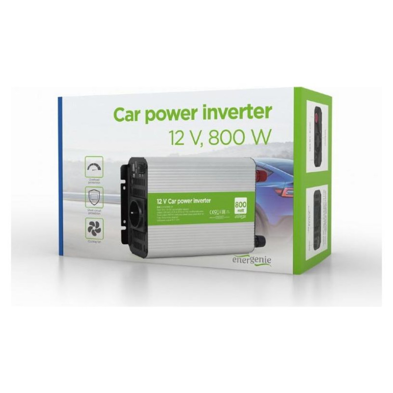 Gembird POWER INVERTER CAR 12V 800W/EG-PWC800-01 GEMBIRD