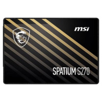 MSI SSD|MSI|SPATIUM S270|960GB|SATA|3D NAND|Write speed 450 MBytes/sec|Read speed 500 MBytes/sec|2,5"|TBW 500 TB|MTBF 2000000 hours|S78-440P130-P83