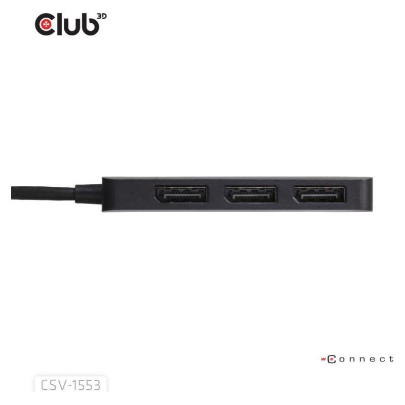 Club3D I/O HUB USB-C 3PORT DP/CSV-1553 CLUB3D