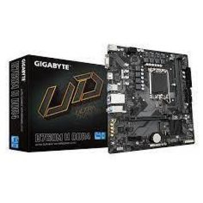 Gigabyte Mainboard|GIGABYTE|Intel B760 Express|LGA1700|Micro-ATX|Memory DDR4|Memory slots 2|1xPCI-Express 3.0 1x|1xPCI-Express 4.0 16x|2xM.2|1x15pin D-sub|1xHDMI|1xAudio-In|1xAudio-Out|1xMicrophone|2xUSB 2.0|4xUSB 3.2|1xRJ45|B760MHDDR4