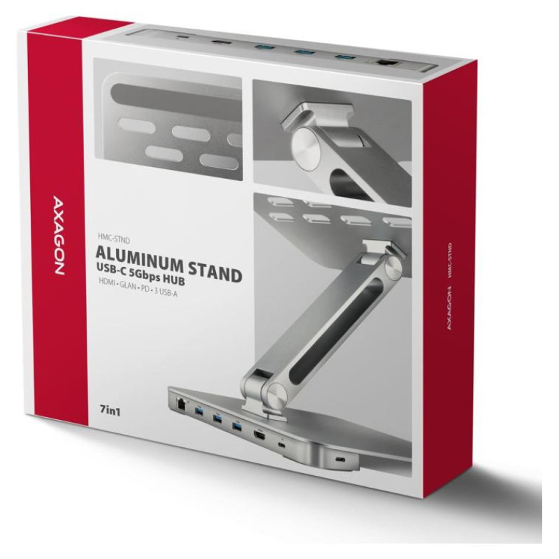 Axagon NB ACC STAND 10-16" + I/O HUB/7IN1 HMC-STND AXAGON