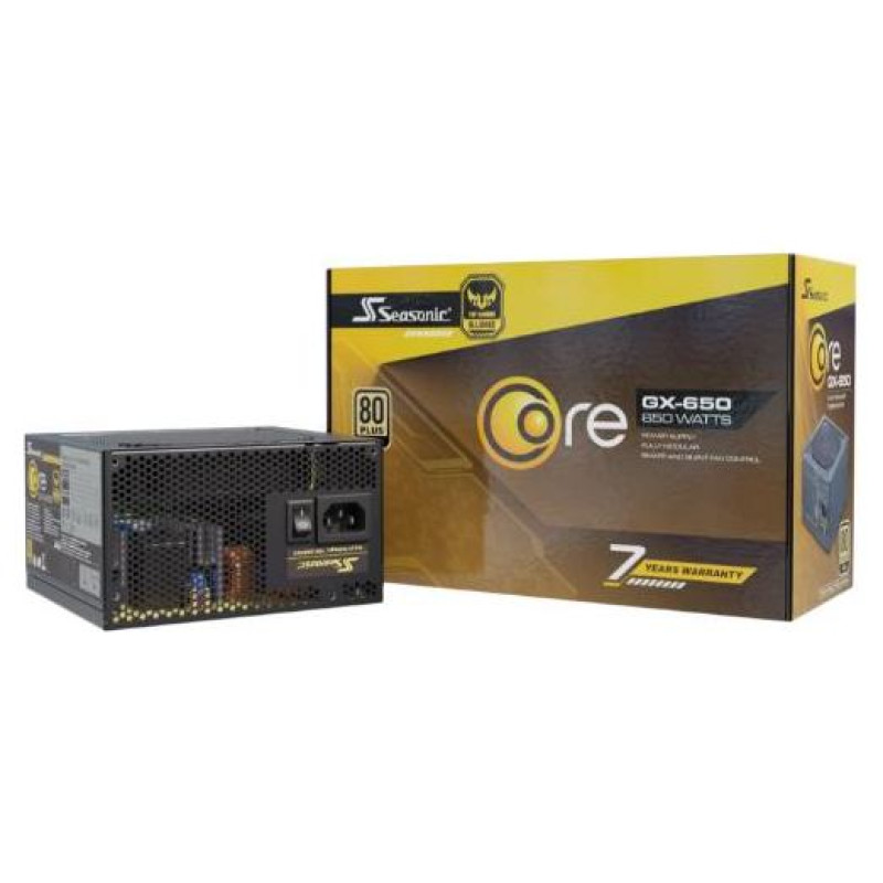 Seasonic Power Supply|SEASONIC|CORE GX|650 Watts|Efficiency 80 PLUS GOLD|SRP-CGX651-A5A32SF