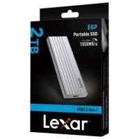 Lexar External SSD|LEXAR|E6P|2TB|USB 3.2|Write speed 1000 MBytes/sec|Read speed 1050 MBytes/sec|LPAE06N002T-RNBNG