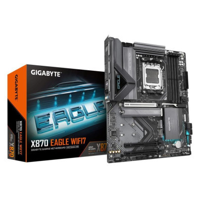 Gigabyte Mainboard|GIGABYTE|AMD X870|SAM5|ATX|Memory DDR5|Memory slots 4|2xPCI-Express 3.0 1x|1xPCI-Express 5.0 16x|3xM.2|1xHDMI|4xUSB 2.0|4xUSB 3.2|2xUSB-C|1xRJ45|3xAudio port|X870EAGLEWIFI71.1