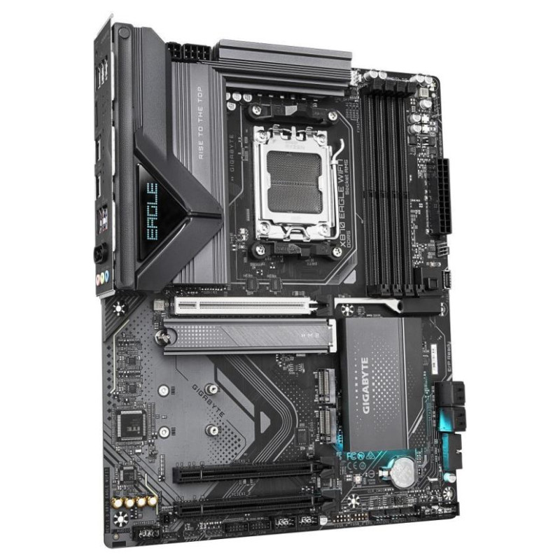 Gigabyte Mainboard|GIGABYTE|AMD X870|SAM5|ATX|Memory DDR5|Memory slots 4|2xPCI-Express 3.0 1x|1xPCI-Express 5.0 16x|3xM.2|1xHDMI|4xUSB 2.0|4xUSB 3.2|2xUSB-C|1xRJ45|3xAudio port|X870EAGLEWIFI71.1