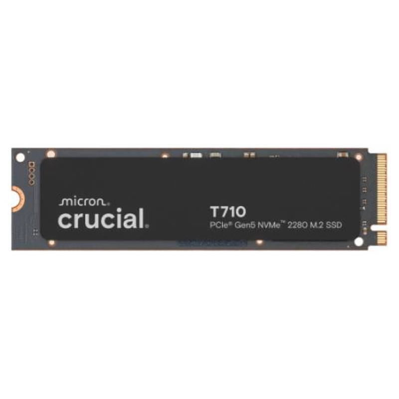 Crucial T710 2TB PCIe Gen5 NVMe M.2 2280 SSD up to 14500 MB/s read and 13800 MB/s write