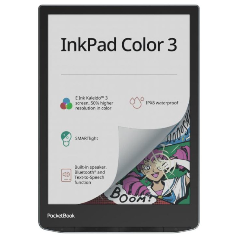 Pocketbook E-Reader|POCKETBOOK|InkPad Color 3|7.8"|1872x1404|1xUSB-C|Wireless LAN|Bluetooth|PB743K3-1-WW