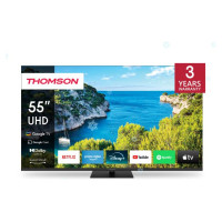 Thomson TV Set|THOMSON|55"|4K/Smart|3840x2160|Wireless LAN|Bluetooth|Google TV|Black|55UG5C14