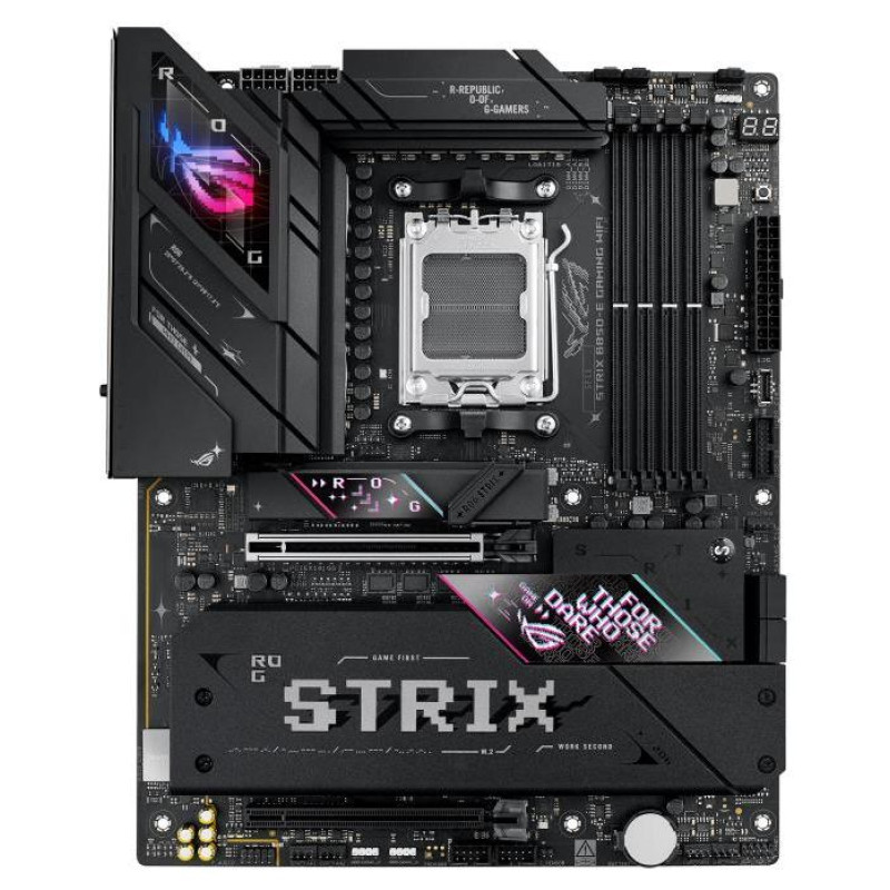 Asus Mainboard|ASUS|AMD B850|SAM5|ATX|Memory DDR5|Memory slots 4|1xPCI-Express 4.0 16x|1xPCI-Express 5.0 16x|5xM.2|1xHDMI|1xDisplayPort|6xUSB 2.0|6xUSB 3.0|3xUSB-C|1xOptical S/PDIF|1xRJ45|2xAudio port|STRIXB850-EGAMINGWIFI