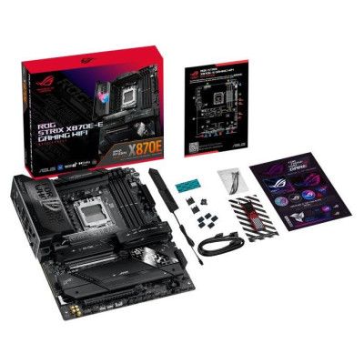 Asus Mainboard|ASUS|AMD X870E|SAM5|ATX|Memory DDR5|Memory slots 4|1xPCI-Express 4.0 16x|1xPCI-Express 5.0 16x|5xM.2|1xHDMI|9xUSB 3.2|2xUSB-C|2xUSB4|1xOptical S/PDIF|STRIXX870E-EGAMINGWIFI