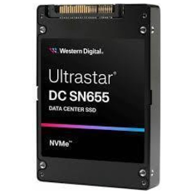 Western Digital SSD|WESTERN DIGITAL|SSD series Ultrastar DC SN655|3.84TB|PCIe Gen4|NVMe|NAND flash technology TLC|Write speed 2600 MBytes/sec|Read speed 6800 MBytes/sec|Form Factor U.3|MTBF 25000000 hours|0TS2461