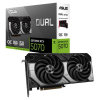 Asus Graphics Card|ASUS|NVIDIA GeForce RTX 5070|12 GB|GDDR7|192 bit|PCIE 5.0 16x|Dual Slot Fansink|1xHDMI|3xDisplayPort|DUAL-RTX5070-O12G