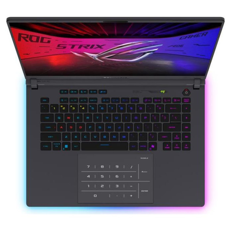 Asus Notebook|ASUS|ROG Strix|G16 (2025)|G615LW-S5075W|CPU  Core Ultra|U9-275HX|2700 MHz|16"|2560x1600|RAM 16GB|DDR5|5600 MHz|SSD 1TB|NVIDIA GeForce RTX 5080|16GB|ENG|Windows 11 Home|Eclipse Grey|2.65 kg|90NR0LG1-M002T0