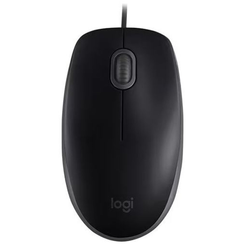 Logitech B110 Corded Mouse - SILENT - BLACK - USB - B2B