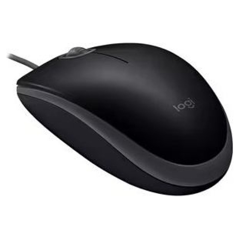 Logitech B110 Corded Mouse - SILENT - BLACK - USB - B2B