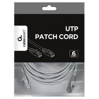 Gembird PATCH CABLE CAT6 UTP 5M/GREY PP6U-5M GEMBIRD