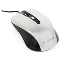 Gembird MOUSE USB OPTICAL BLACK/SILVER/MUS-4B-01-BS GEMBIRD