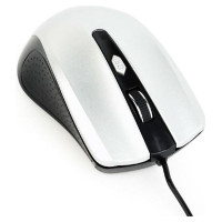 Gembird MOUSE USB OPTICAL BLACK/SILVER/MUS-4B-01-BS GEMBIRD