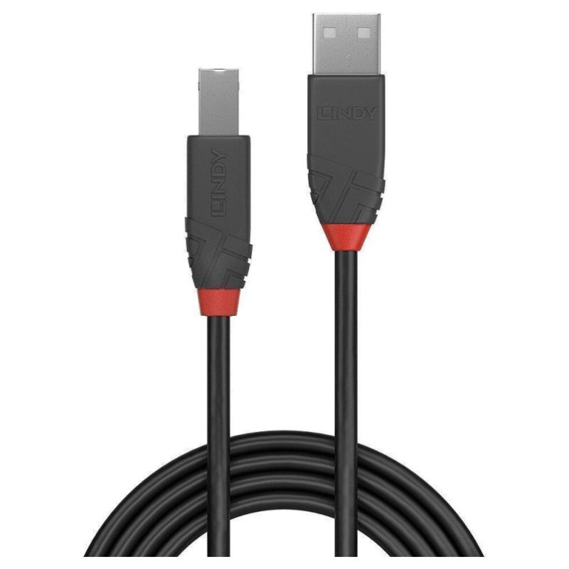 Lindy CABLE USB2 A-B 2M/ANTHRA 36673 LINDY