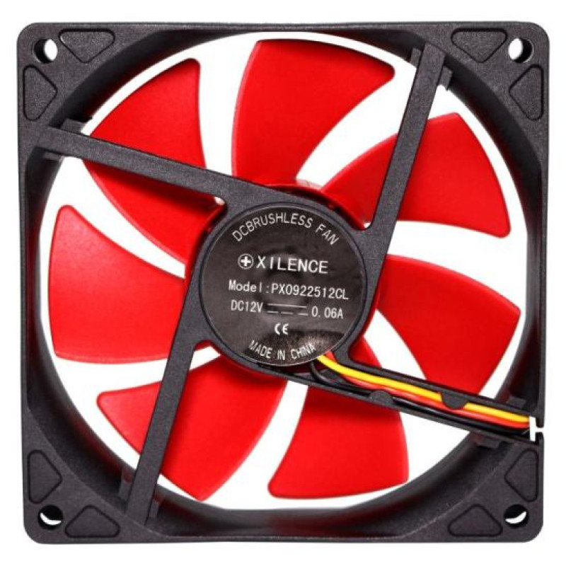 Xilence CASE FAN 92MM REDWING 3PIN+4P/12V XF038 XILENCE