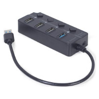 Gembird I/O HUB USB3 4PORT/UHB-U3P1U2P3P-01 GEMBIRD