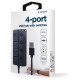 Gembird I/O HUB USB3 4PORT/UHB-U3P1U2P3P-01 GEMBIRD