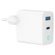 Gembird CHARGER USB 30W 2PORT/TA-UC-PDQC30L-W-01 GEMBIRD
