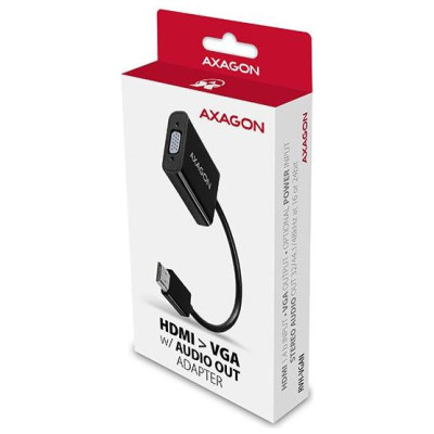 Axagon RVH-VGAN, HDMI -> VGA Reduction / Adapter, FullHD, Audio OUT