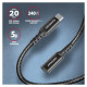 Axagon CABLE USB-C EXTENSION 0.5M/BLACK BUCM32-CF05AB AXAGON