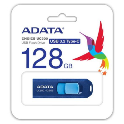 Adata MEMORY DRIVE FLASH USB-C 128GB/ACHO-UC300-128G-RNB/BU ADATA