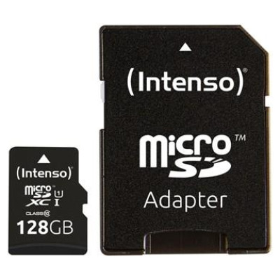 Intenso MEMORY MICRO SDXC 128GB UHS-I/W/ADAPTER 3423491 INTENSO