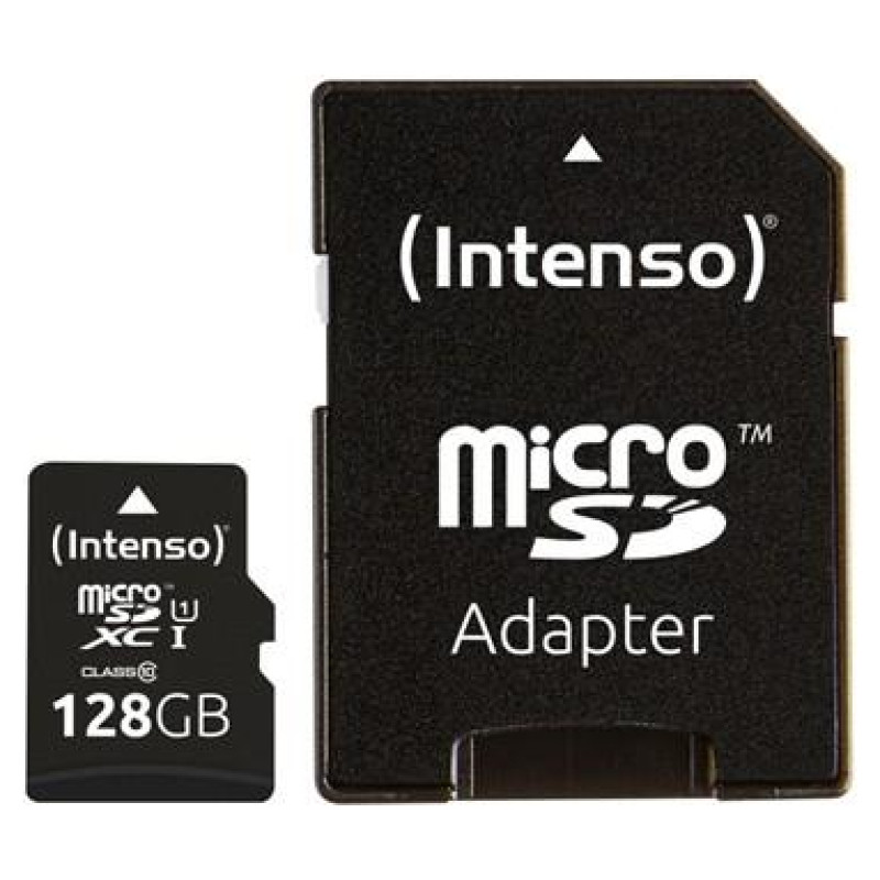 Intenso MEMORY MICRO SDXC 128GB UHS-I/W/ADAPTER 3423491 INTENSO