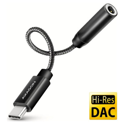 Axagon ADA-HC USB-C - 3.5mm (F) connector, Hi-Res DAC, Audio Adapter 32bit 384kHz