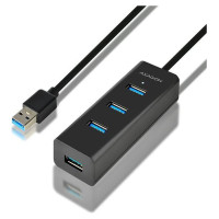 Axagon I/O HUB USB3.0 4PORT CHARGING/1.2M HUE-S2BL AXAGON