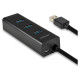 Axagon I/O HUB USB3.0 4PORT CHARGING/1.2M HUE-S2BL AXAGON