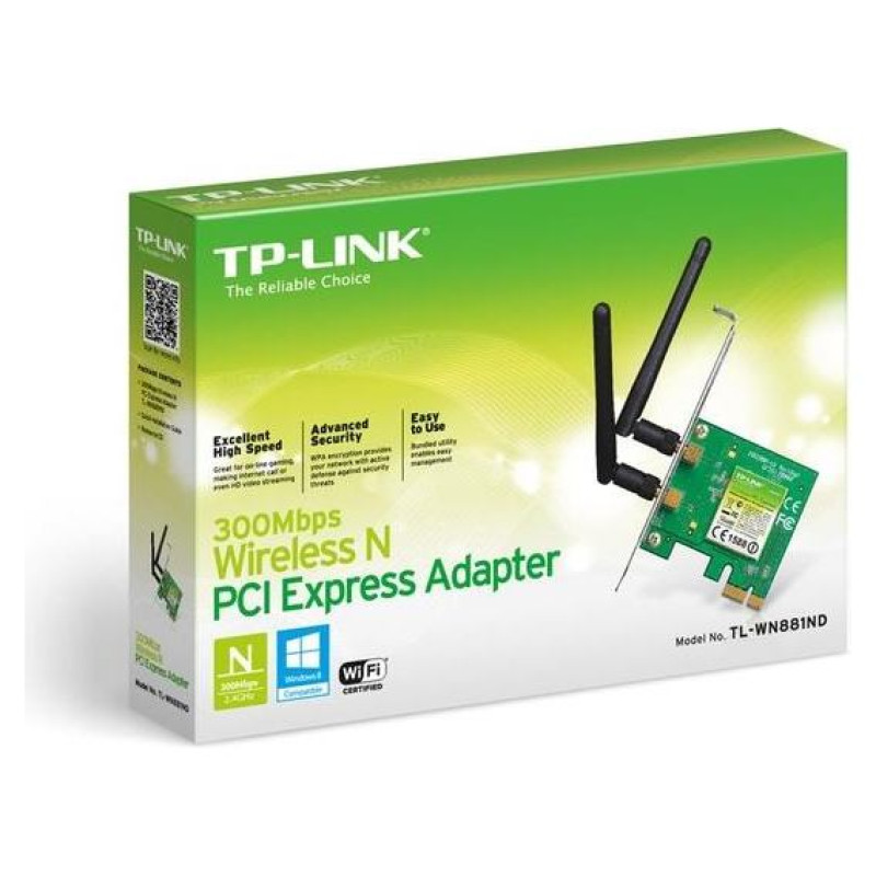 Tp-Link WRL ADAPTER 300MBPS PCIE/TL-WN881ND TP-LINK